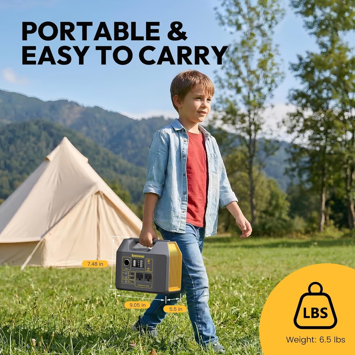 Portable 300W Solar Power Station with Pure Sine Wave for Camping and RV