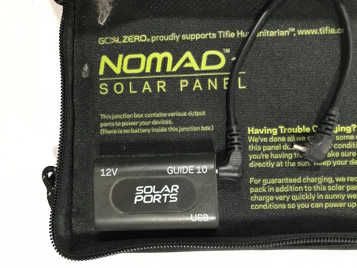 Goal Zero Nomad 7 Portable Solar Panel With Guide 10/12v/USB Ports NO BATTERY