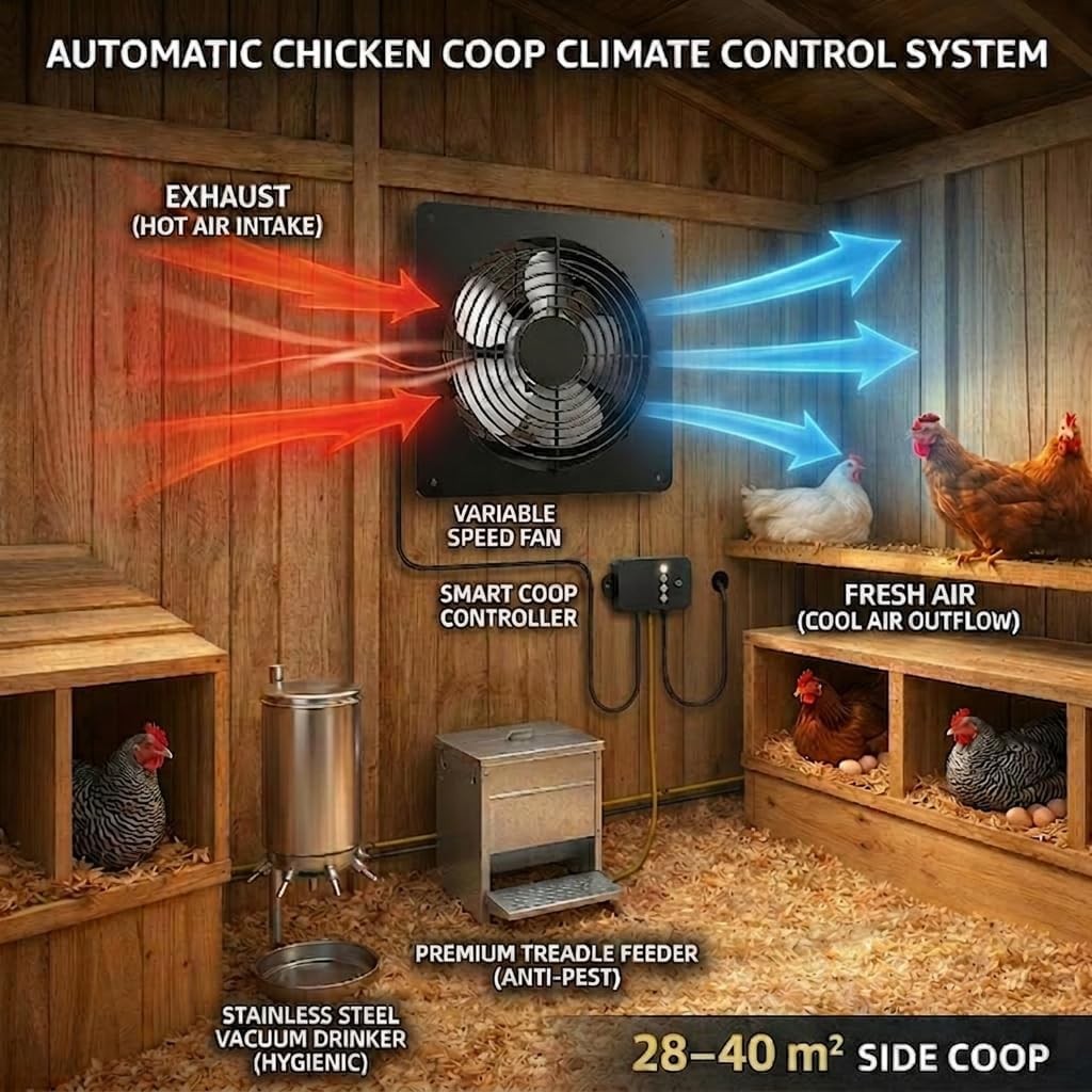 Solar Ventilation Fan 15W Panel 4000mAh Remote