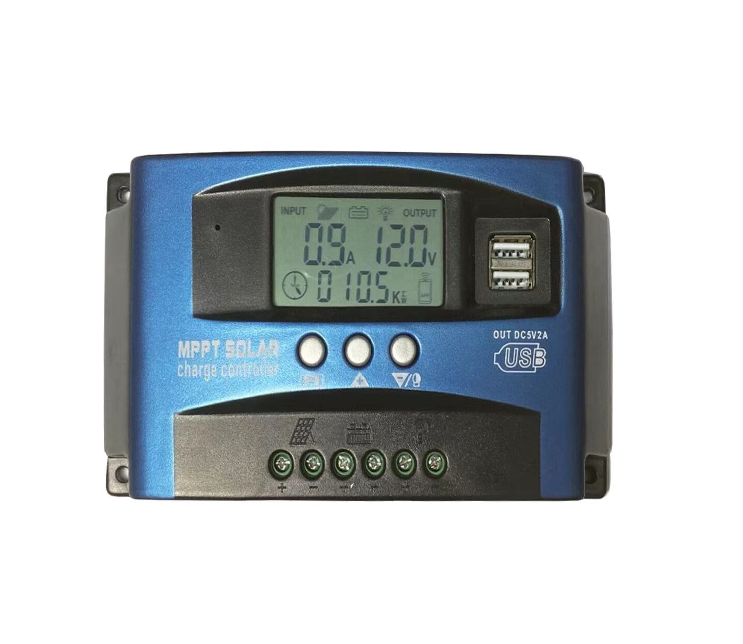 Regulator Dual USB Panel Auto Focus MPPT Solar 12V-24V Charge Controller 40A’