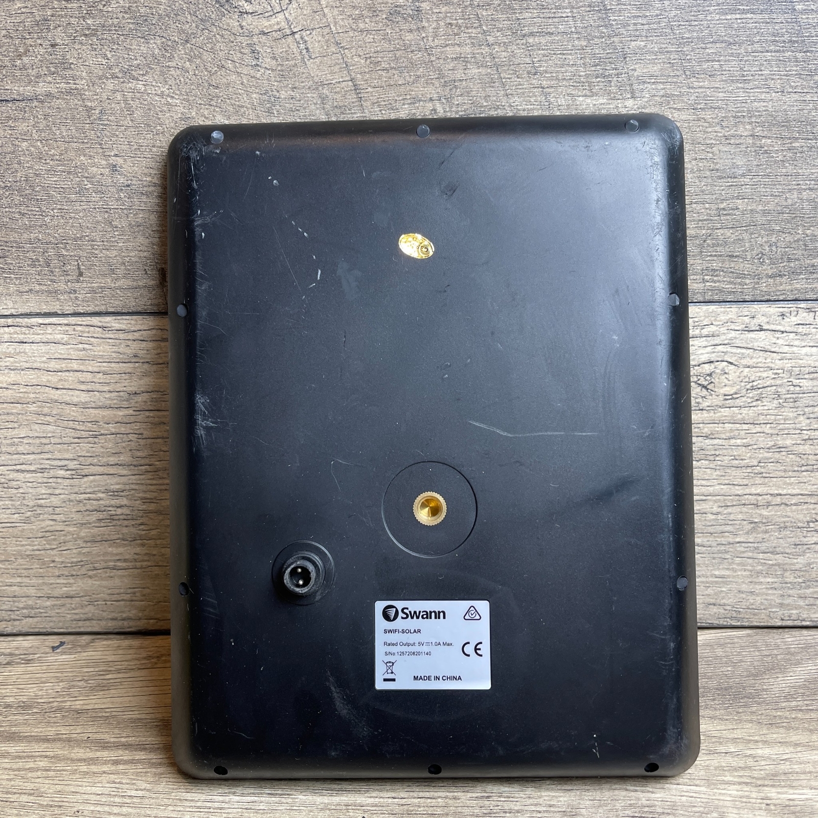 Swann Swifi-Solar Panel Black Outdoor Weatherproof for Wireless Security Cameras
