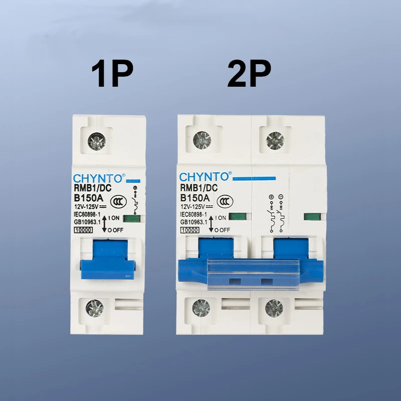 1P 2P DC 150A 250A Battery Circuit Breaker For Solar System / Overload Protectio