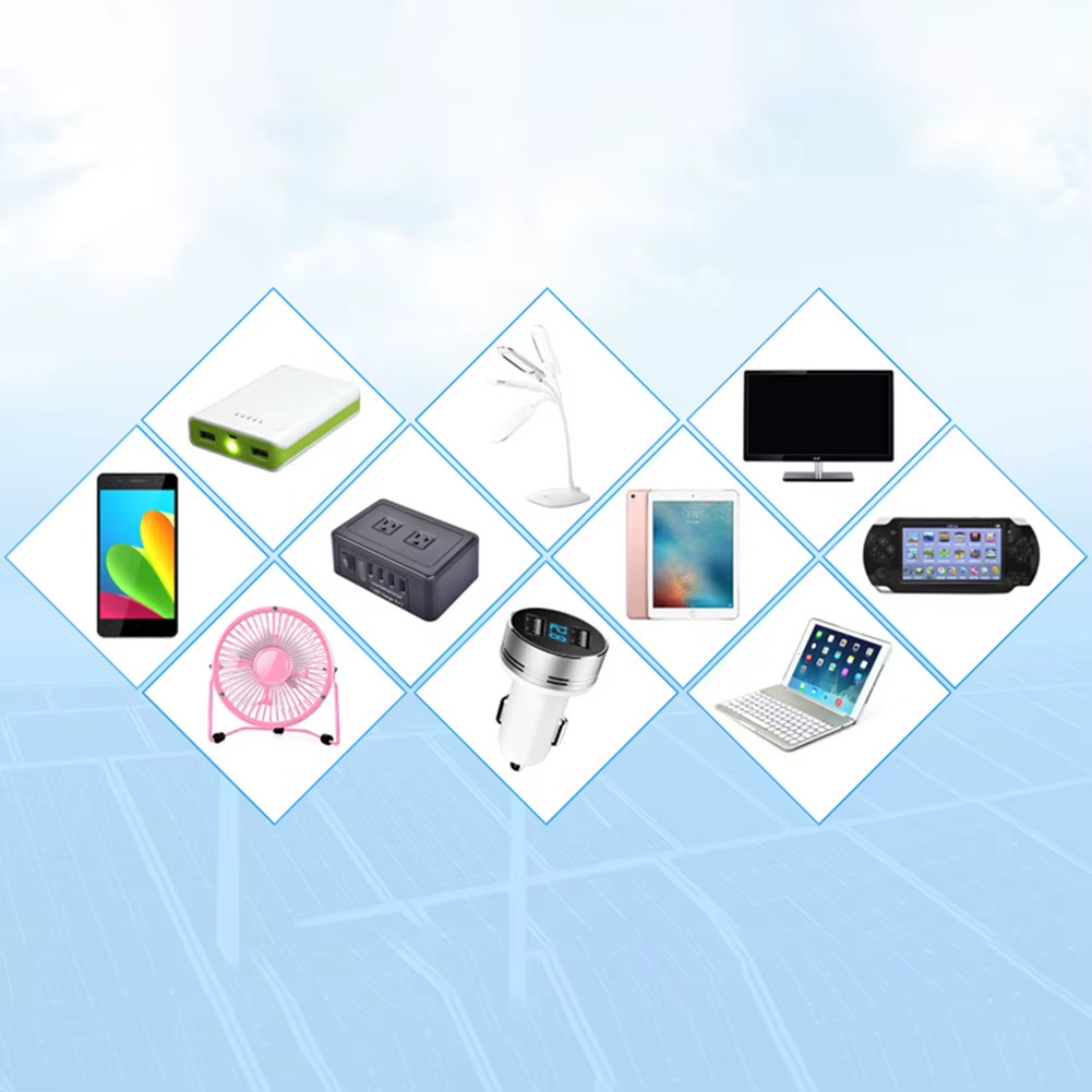 1Pcs Solar Panel Adapter USB Interface Mobile Phone Charging Voltage Stabilizer