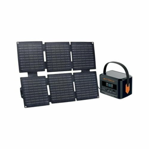WATTBRICKS 100W Energy Capacity Portable Power Station 30W Solar Panel Included