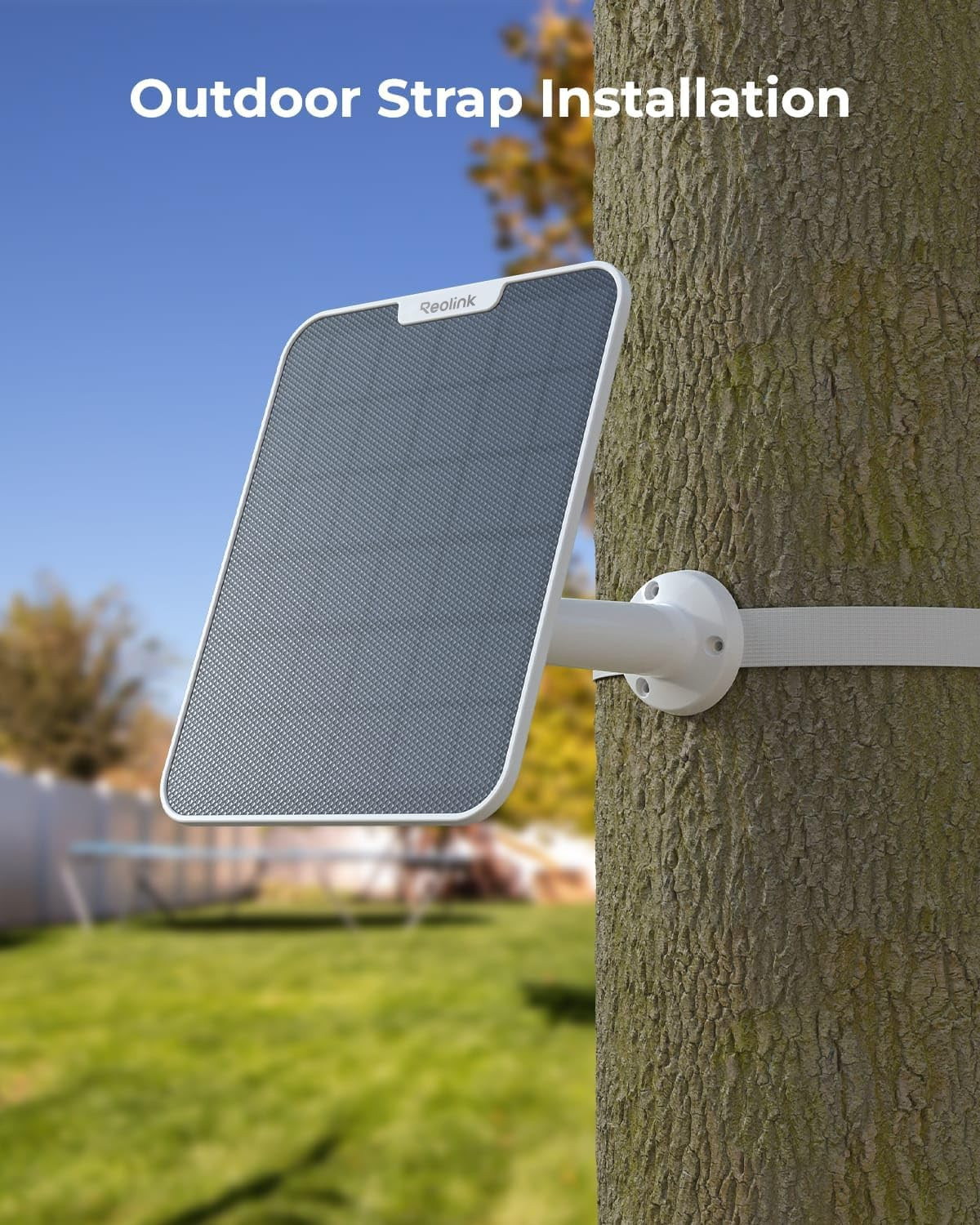 REOLINK 6W Solar Panel White, Non-Stop Solar Power Supply for All Wireless Batte