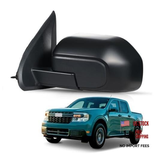 Left Driver Side Mirror for 2022-2024 Ford Maverick L – 5 Pin & Textured Black