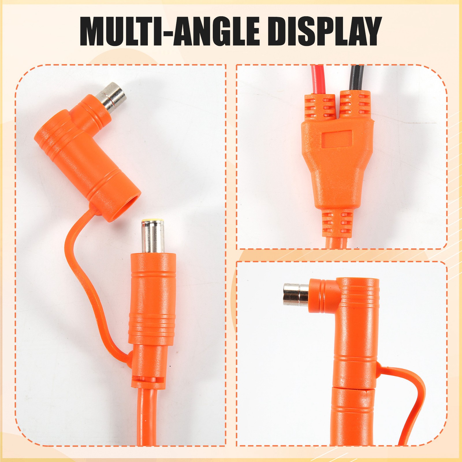 Solar Panel to DC 8mm Adapter Cable 2m, Solar Connector to DC7909/8020 Male1249