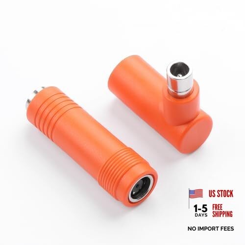 7A 168W DC 7909 to DC 8020 Adapter, 90 Degree Right Angle 7909 Female to 8020