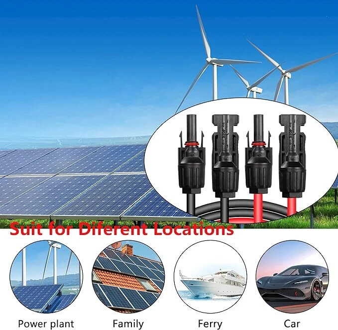 10-100Set Male Female Wire Cable Connector Set Solar Panel Waterproof Connector