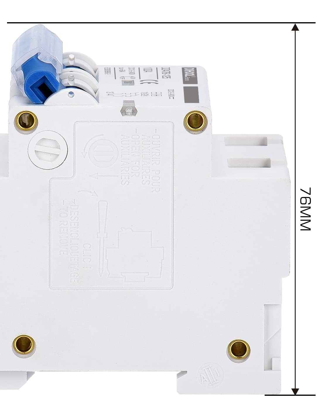 DC Circuit Breaker,100A 2 Pole,12V to 240 Volt Solar Disconnect Switch,DIN Rail