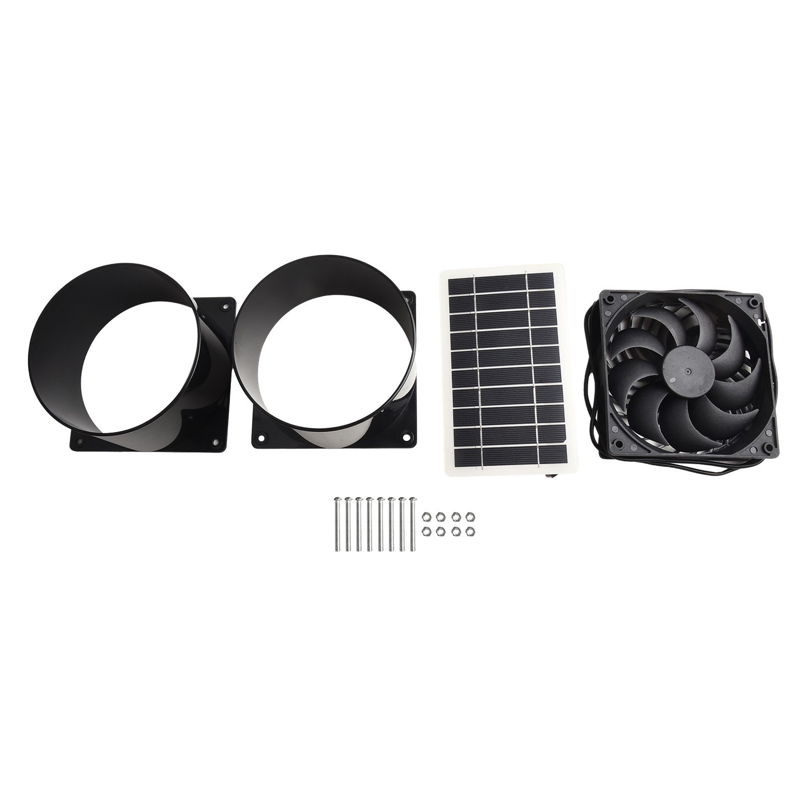 Air Circulation V Weatherproof ABS Solar Power Black Solar Power Fan W V