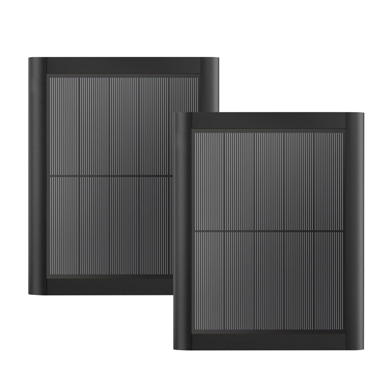 5W Solar Panel Charger 2 Pack Black 8.7inch Mount for Ring Devices Portable