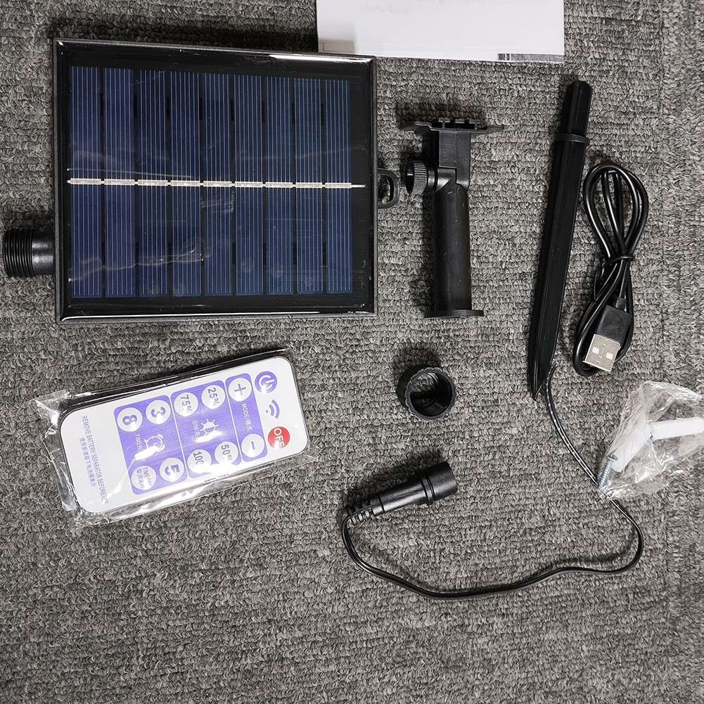 Solar Battery Box Kit Pack Powered Lithium Panel Light with Remote Control8611