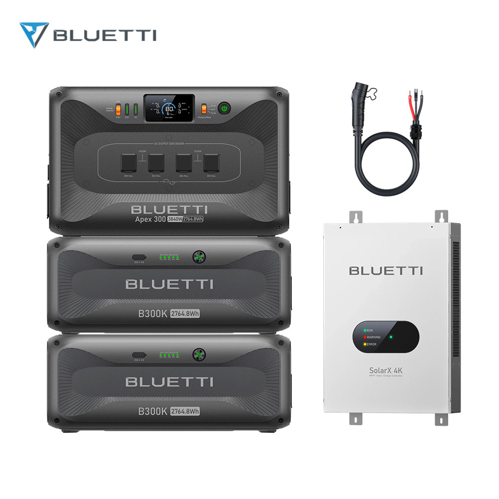BLUETTI Apex 300 3840W 2764.8Wh LFP+SolarX 4K for Home Backup Off-Grid Living