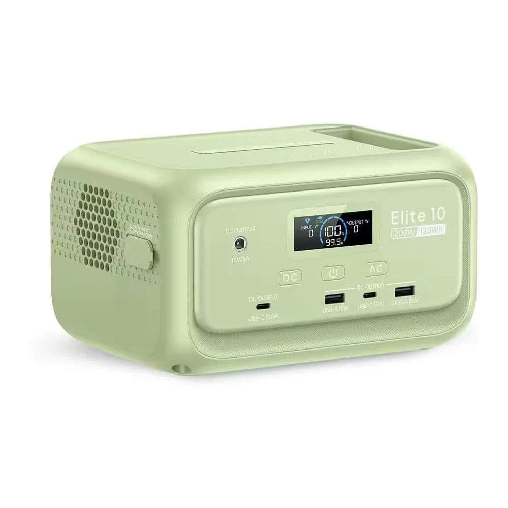 BLUETTI EB3A Portable Power Station 200W 600W Peak 128Wh Solar Generator Green