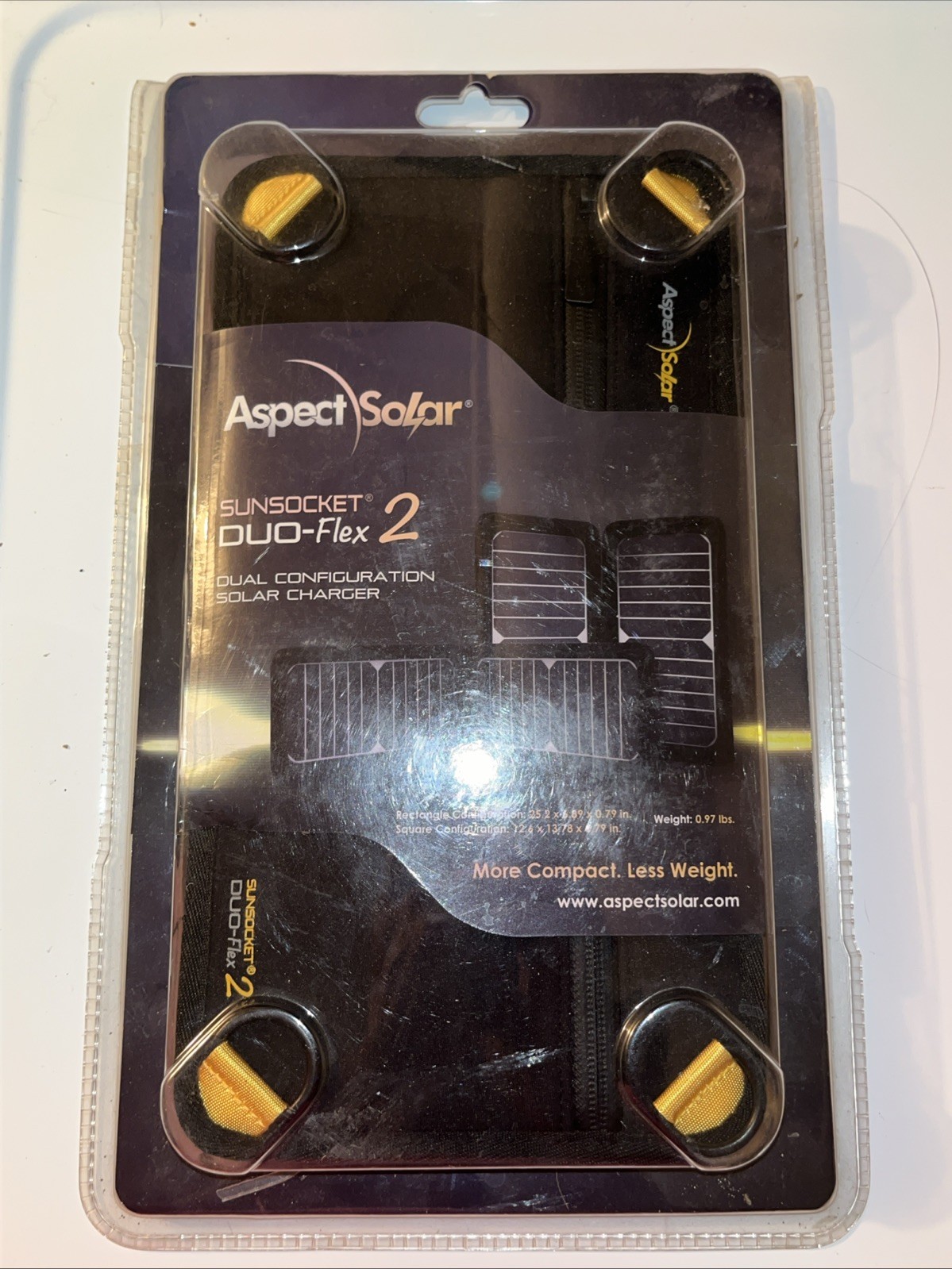 Aspect Solar Sunsocket Duo-flex 2 Portable Solar Panel, Model SP-13B, NEW SEALED