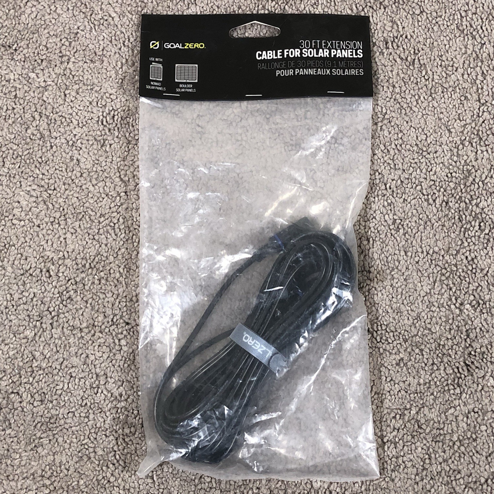 30′ Goal Zero 8.0mm Input Extension Cable for Boulder & Nomad Panels