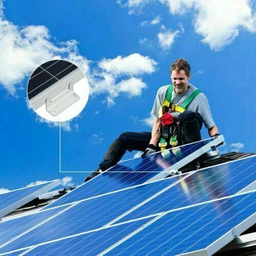 16X SOLAR PANEL Z BRACKET MOUNT MOUNTING SET RV BOAT FLAT ROOF WALL ALUMINIUM US