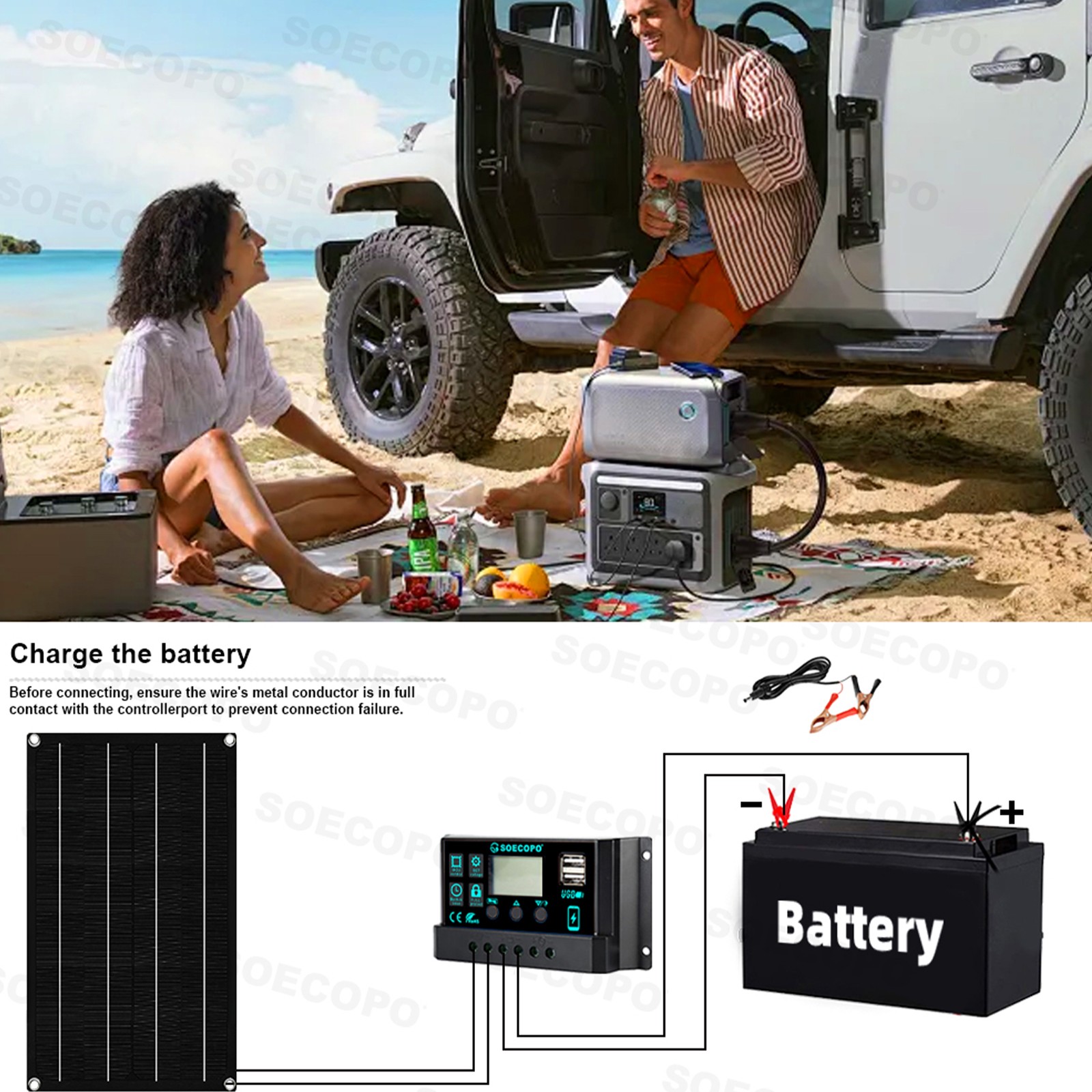 7000W Solar Power Supply 800W Panel 100A Controller 12V/24V DC to AC 110V/220V