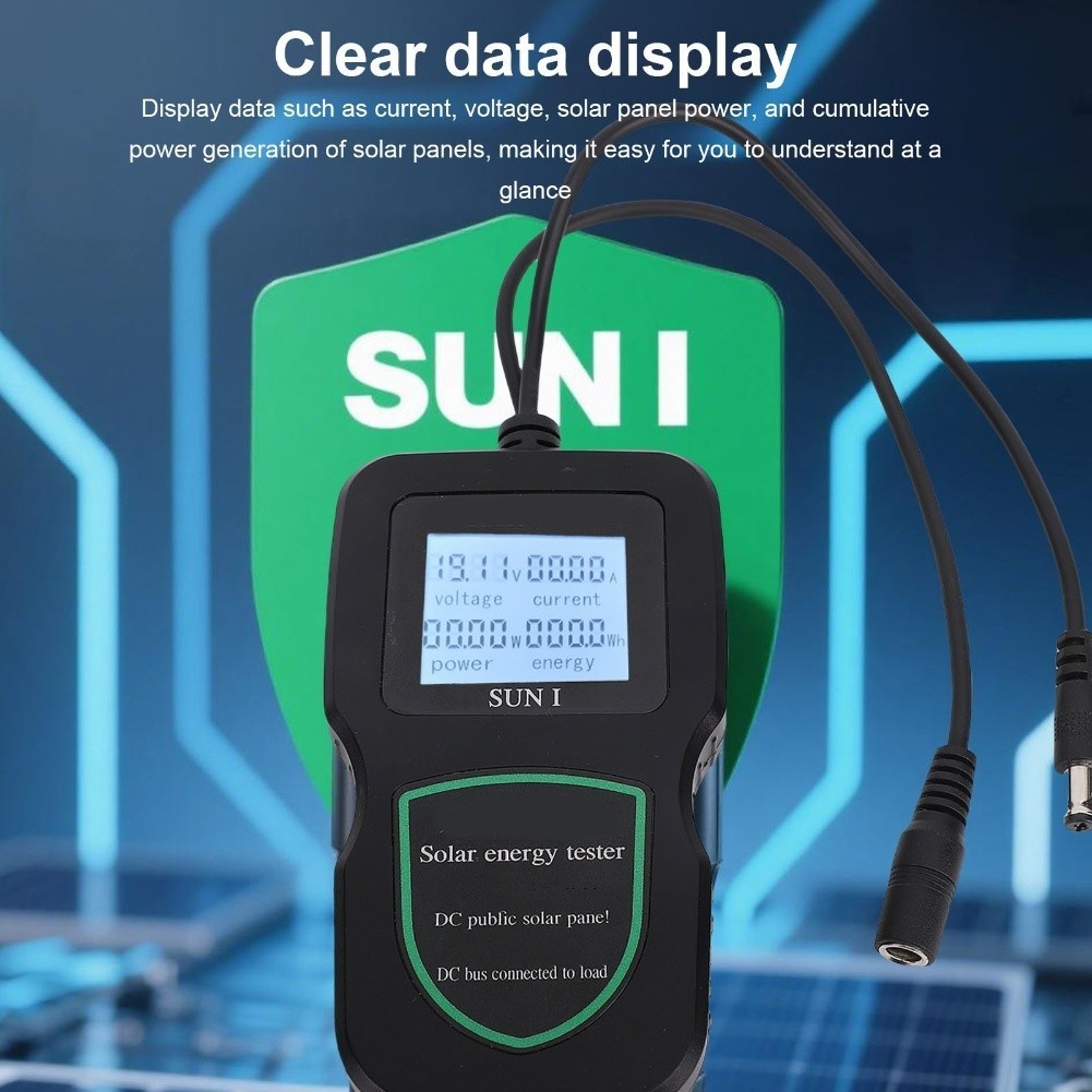 Photovoltaic Panel Tester with LCD Display Solar Tester for Power Measurement