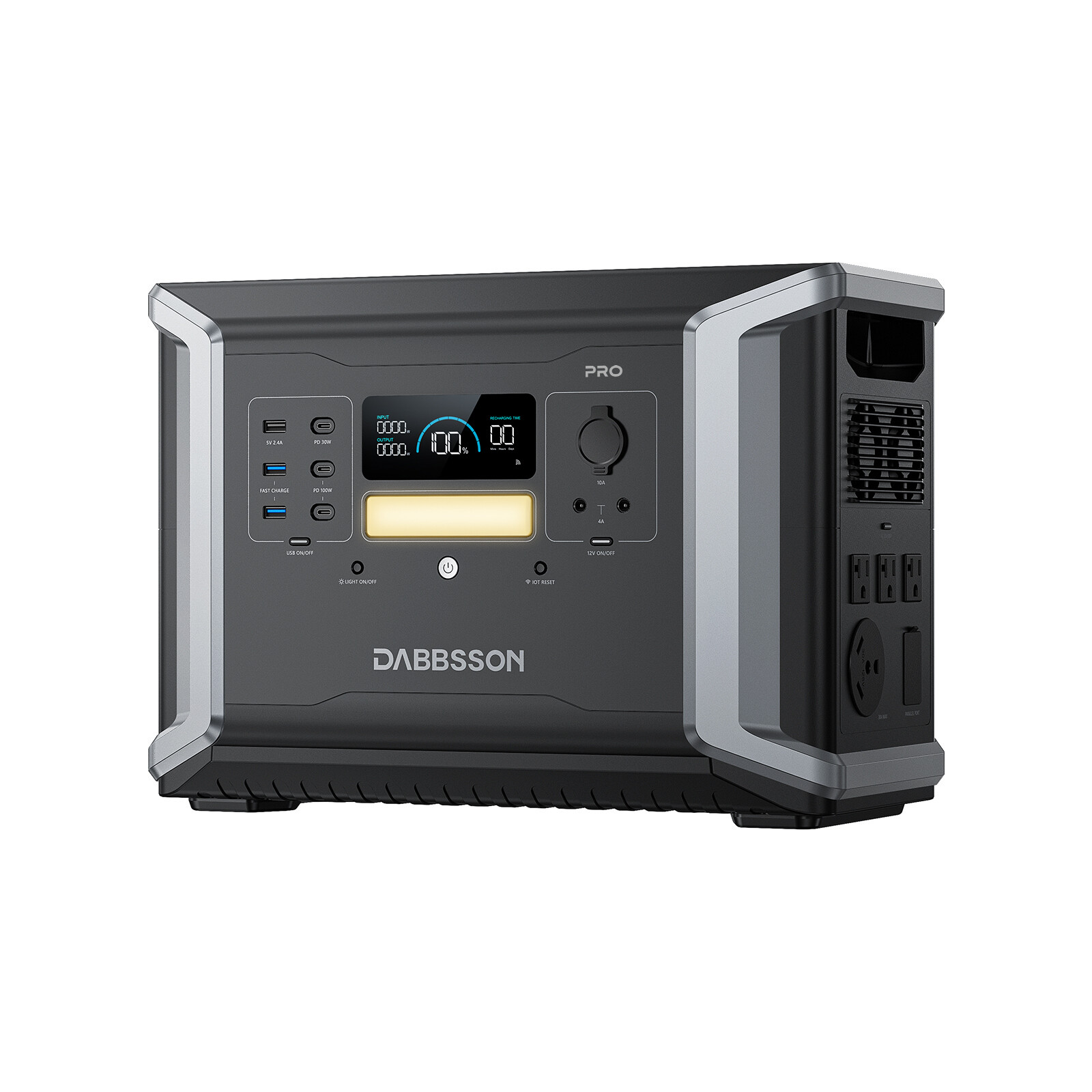 Dabbsson 2150Wh 2400W Power Station LFP Battery Solar Generator for Home Backup