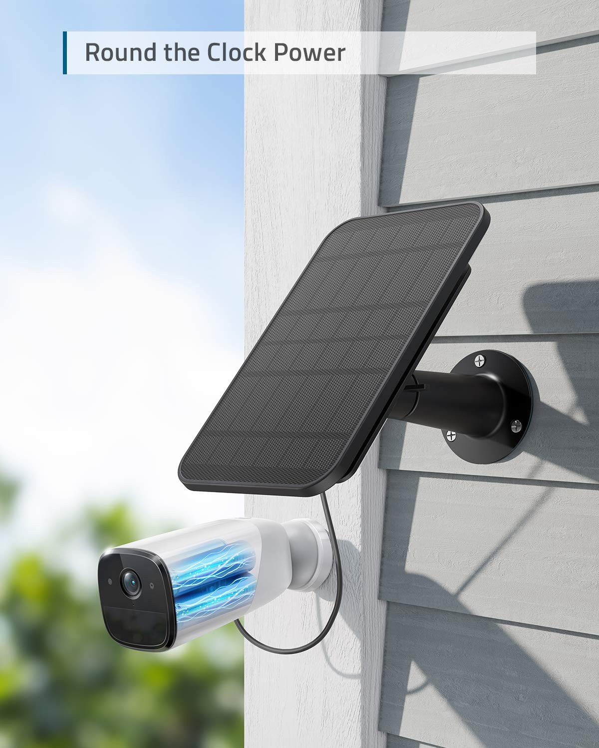 eufy Security Certified eufyCam Solar Panel, Compatible with eufyCam, Continuous
