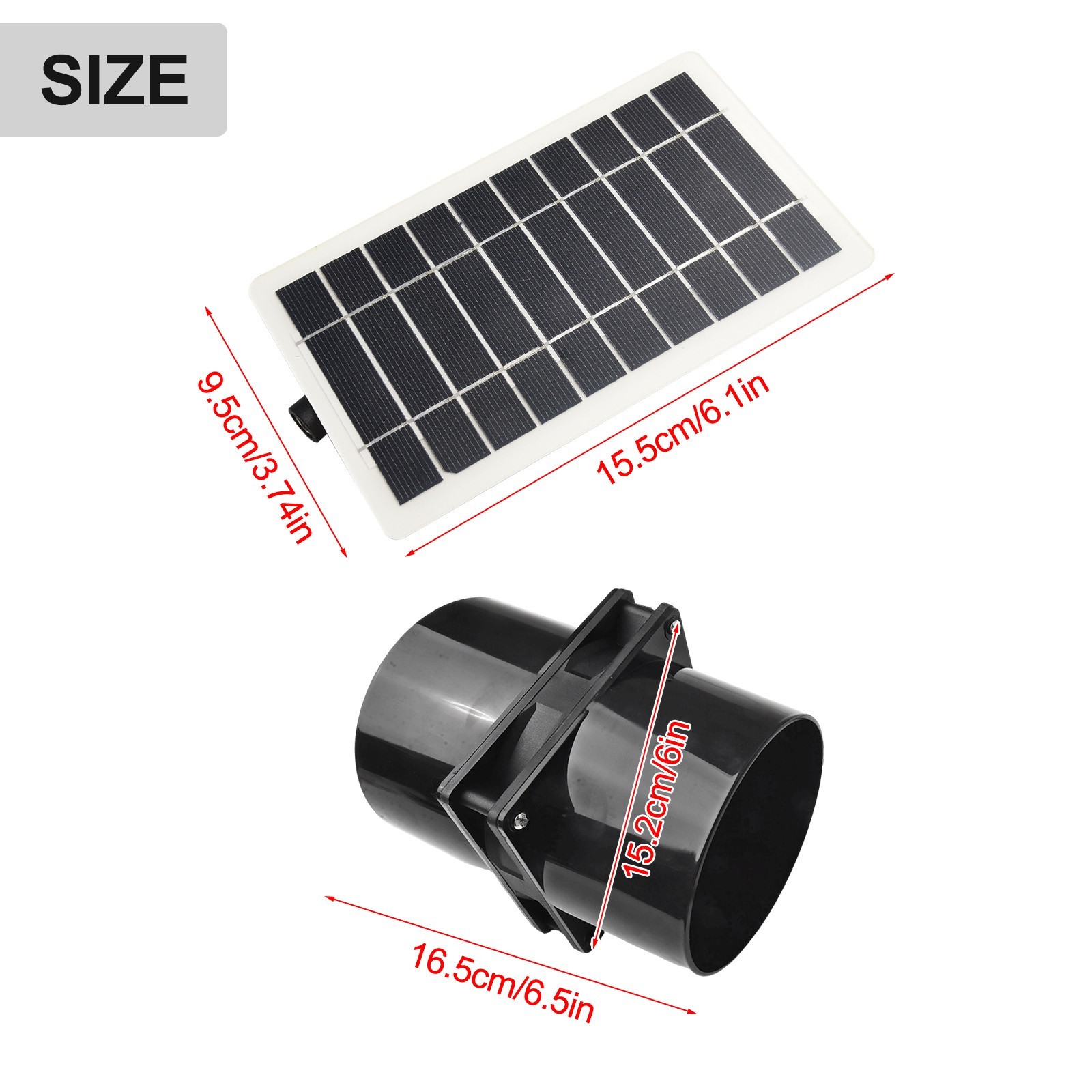 Air Circulation V Weatherproof ABS Solar Power Black Solar Power Fan W V