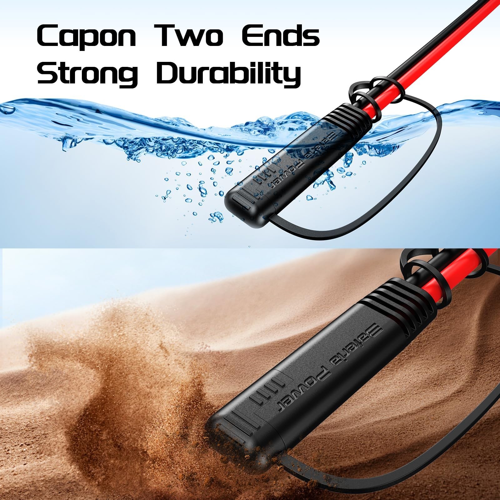 25FT 16AWG SAE Extension Cable with Quick Disconnect Connector for Automotive, S