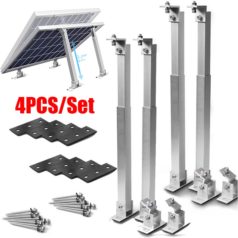 Solar Panel Stand Mounting Brackets Aluminum Alloy Adjustable Tilt for Roof Wall