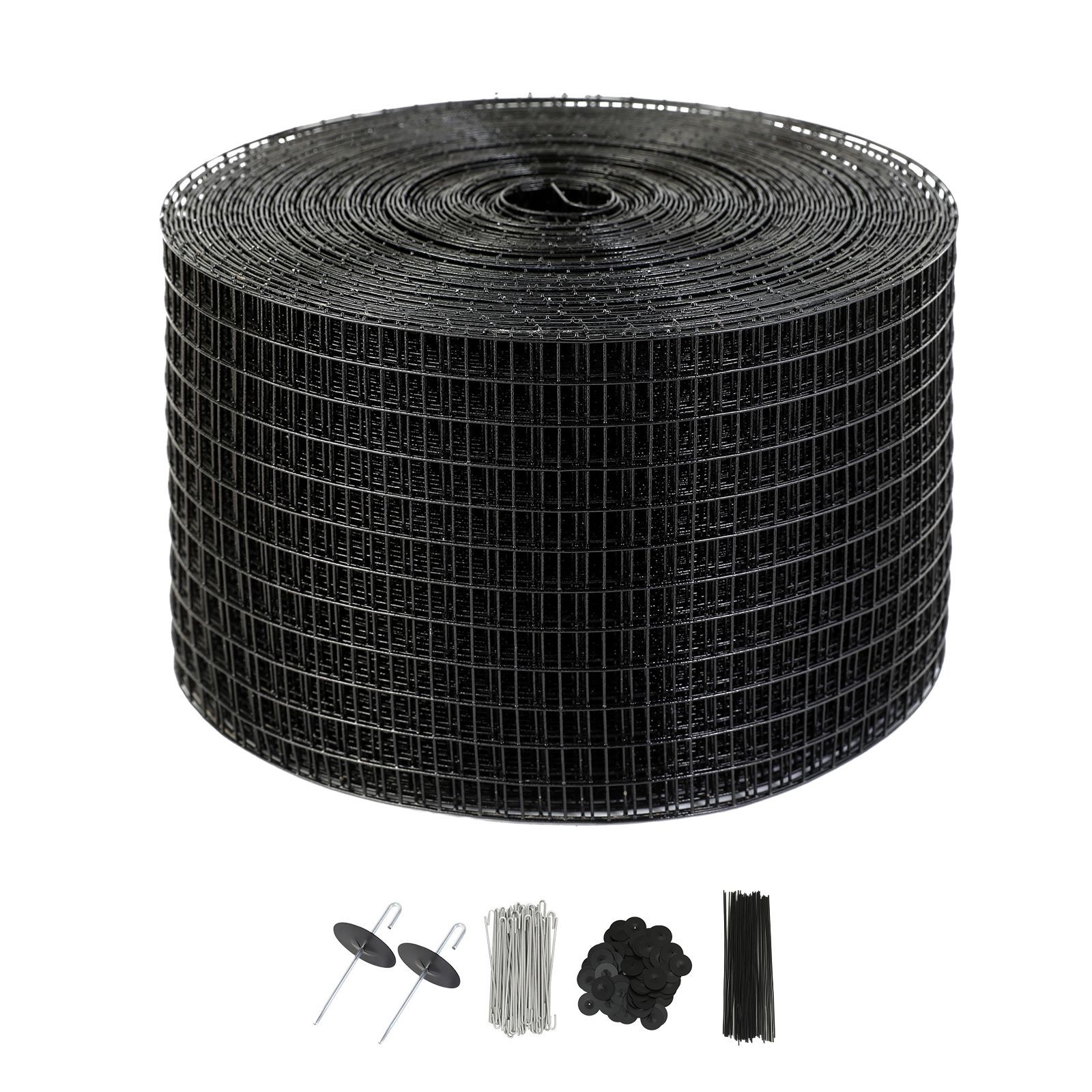 PVC-Coated Solar Bird Mesh 8in x 100ft, Galvanized Steel 0.7mm Wire