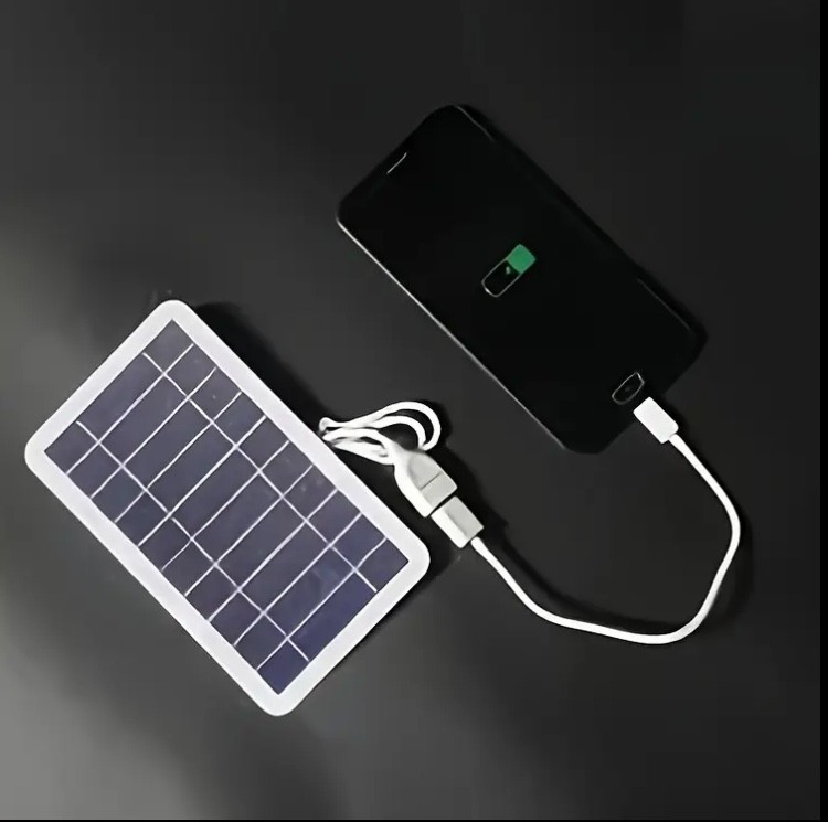 Mini Portable Solar Panel Charger 5V USB Outdoor Emergency Power For Camping