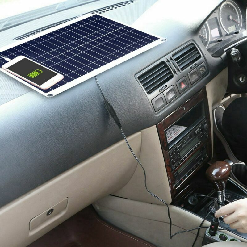 Waterproof Outdoor 12V 25W Solar Panel Kit For RV Car Boat Car Battery Charger