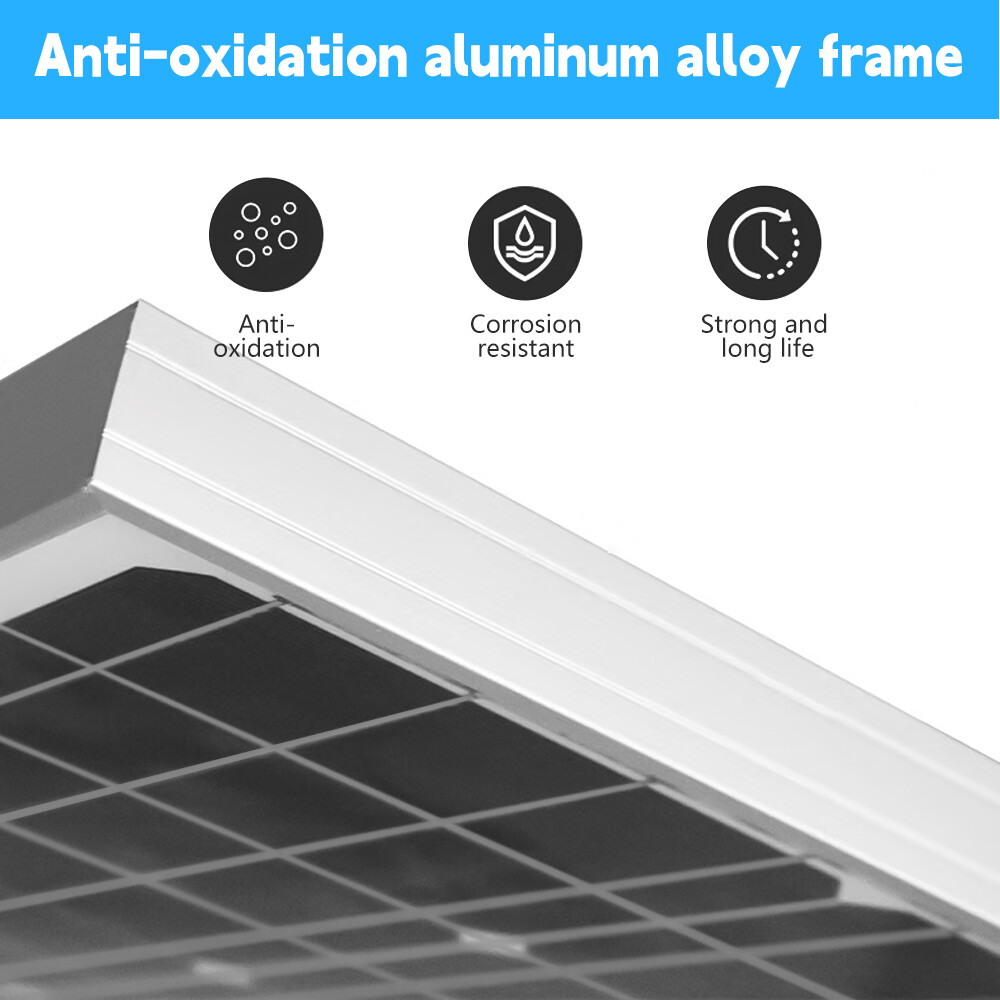 100W Rigid Monocrystalline Solar Panel Kit for Home Caravan RV Boat 12V Charger