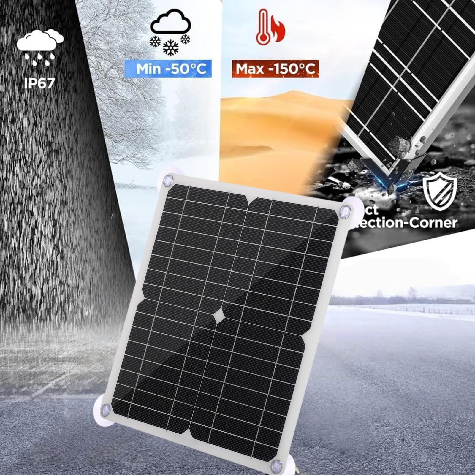200W Solar Panel Kit 100A 12V Battery Charger With Controller Boat Car RV NEW
