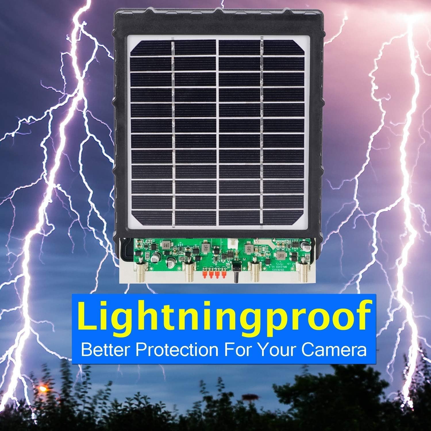 Durable 3W Solar Charger for 12V/9V/6V Trail Cameras – Lightweight & Efficient