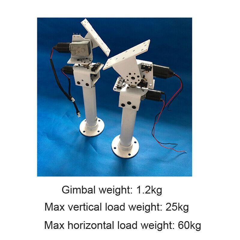 DC Dual-axis Gimbal For Solar Tracking Monitor Large Load High Torque X/ Y-axis