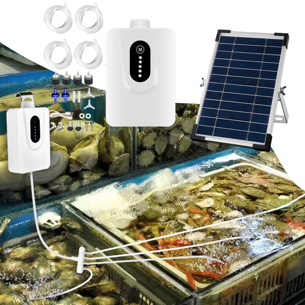 Indoor Space Aquarium Oxygenator 5?O Fish Pond Capacity 6000mAh Battery