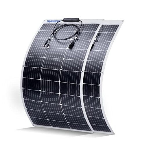 2PCS 100W 12V Solar Panel 9BB Monocrystalline Cell 12 Volt Semi 2x100W Flexible