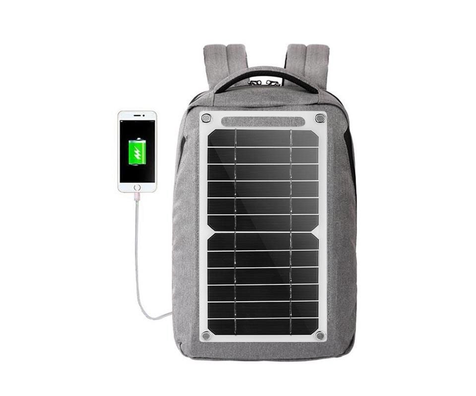 Solar Power Charging Panels | 12.5 in x 6.3 in | Portable | Backpack-Size