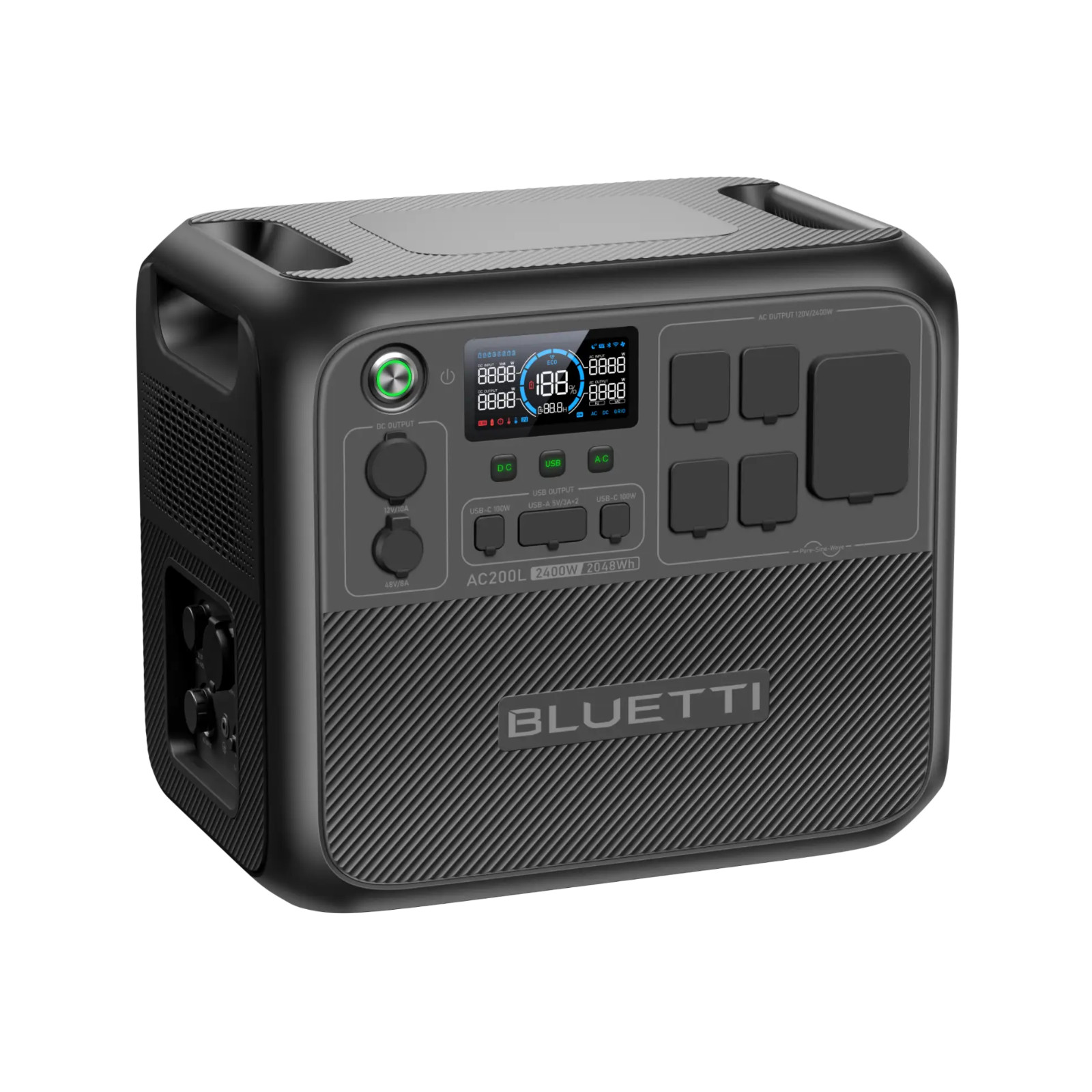 BLUETTI AC200L Solar Ready Power Station 2400W + Alternator Solar Charger 2