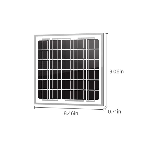 (Watts) 12V(Volts) Monocrystalline 10BB Solar Panel Battery Maintainer High 5W