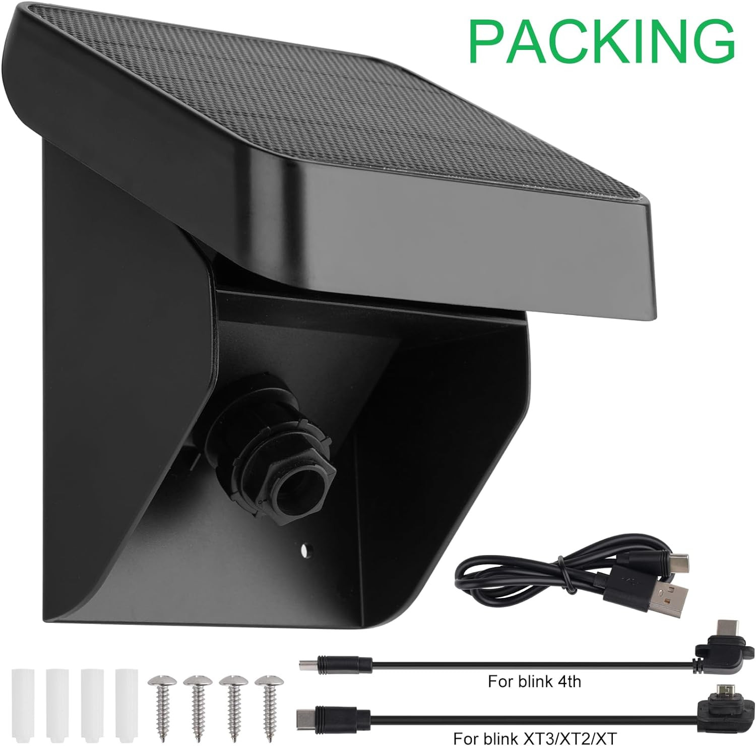 Uogw Solar Panel Charging Mount Compatible with Blink Outdoor 4 (4th Gen)/Blink