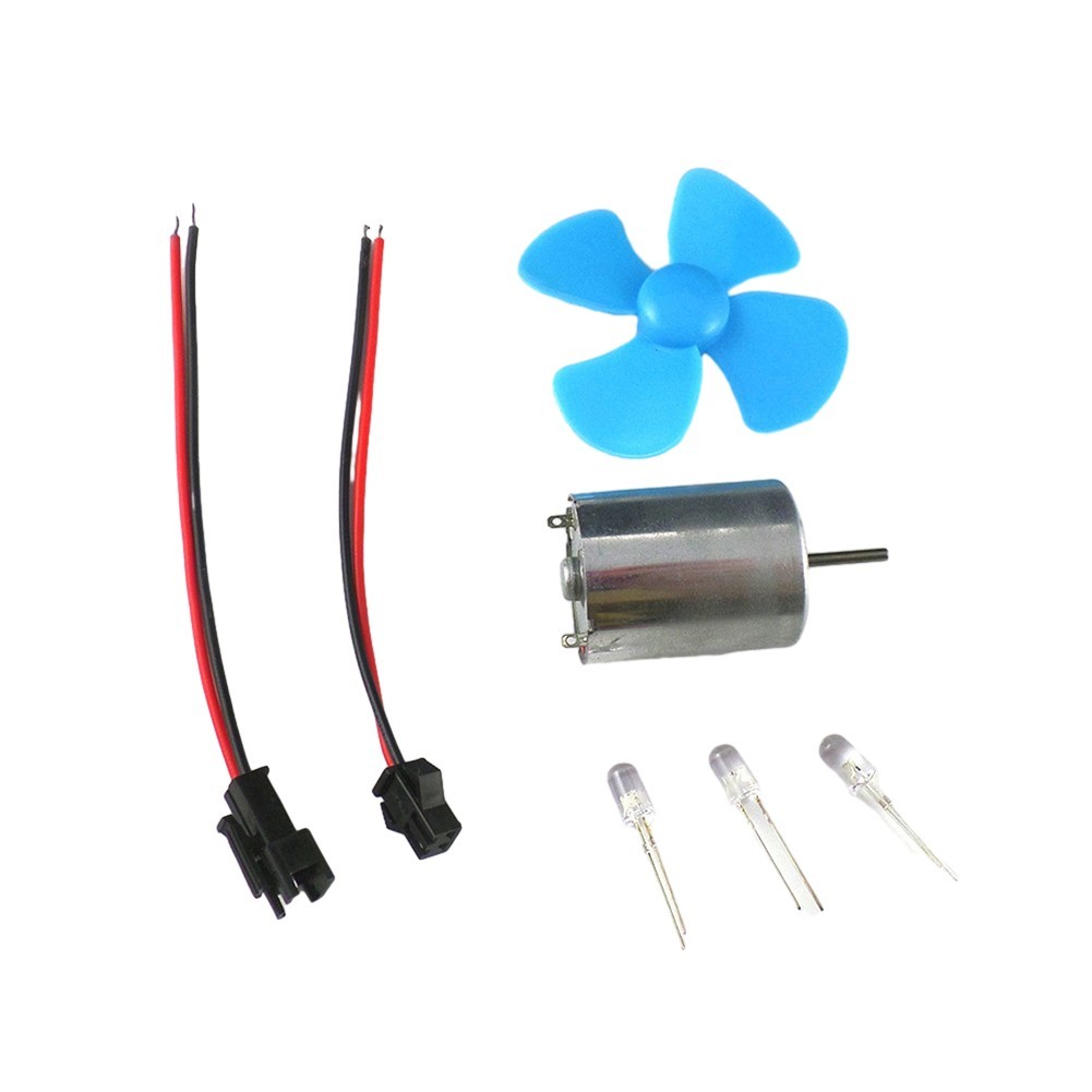 Wind Turbine Generator Kit Dc Motor with Four Leaf Paddle for Science Model