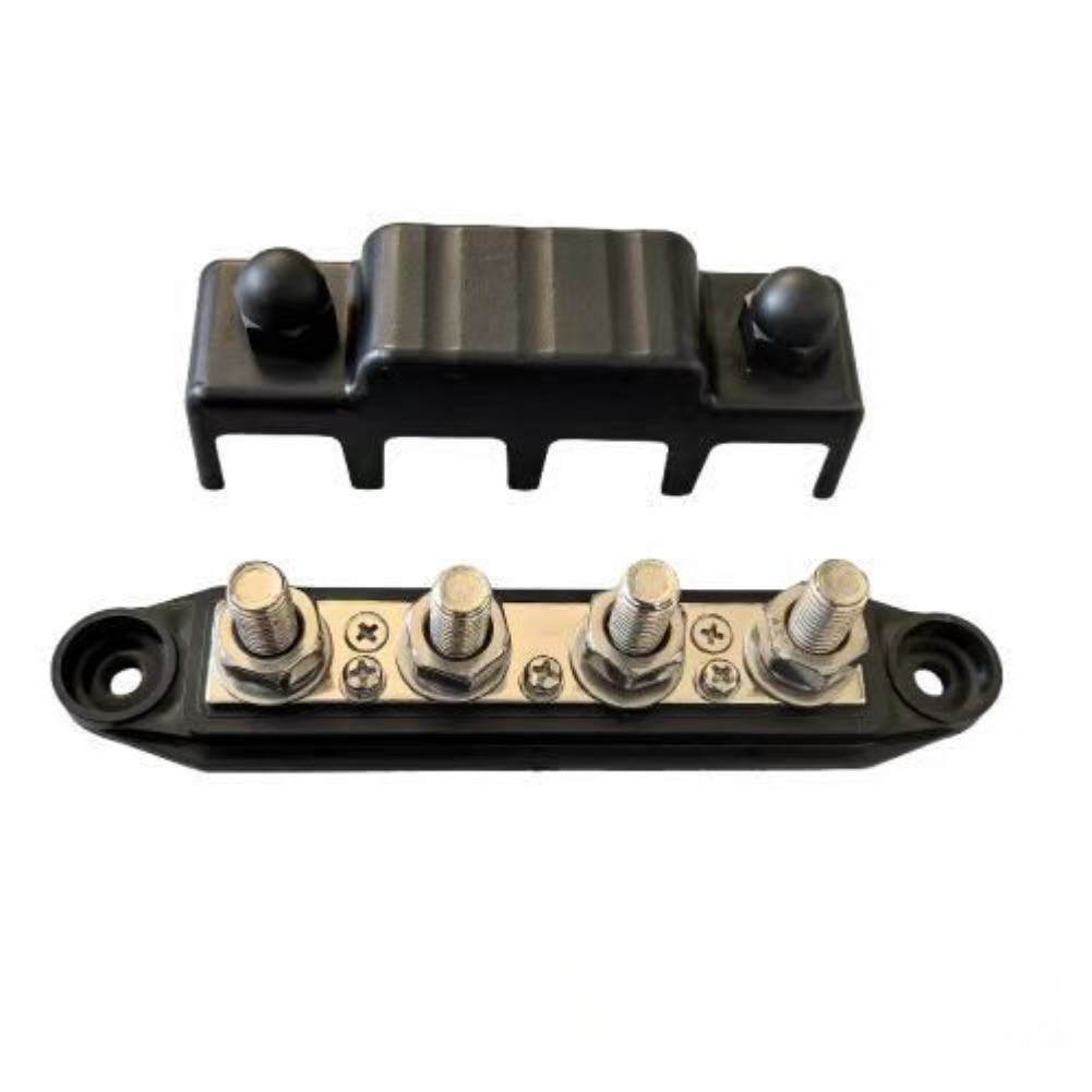 12V Busbar 250A Distribution ABS Plastic Housing Pure Copper Conductor