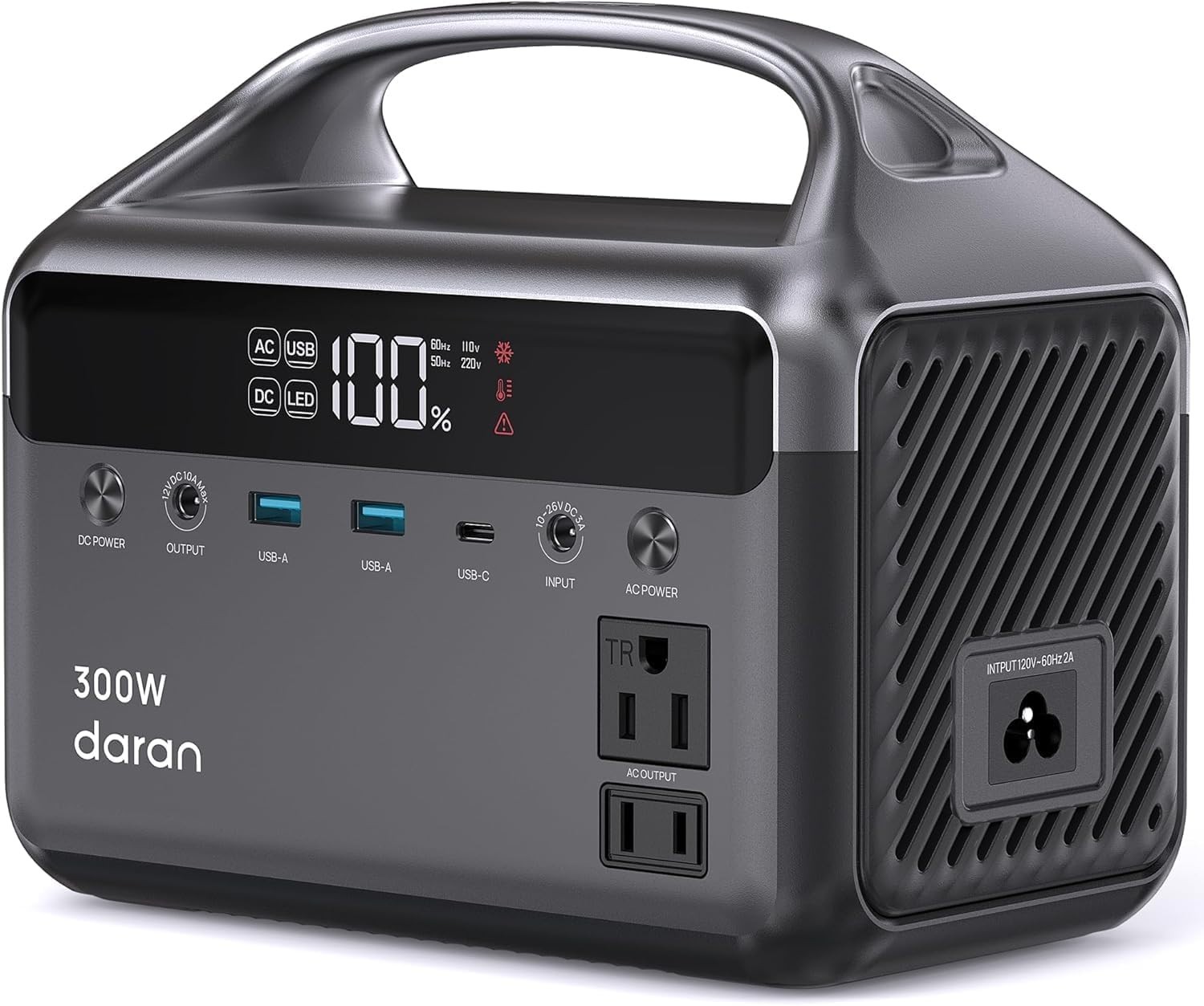 300W Portable Power Station and Solar Generator – 600W Surge for Outdoor Use