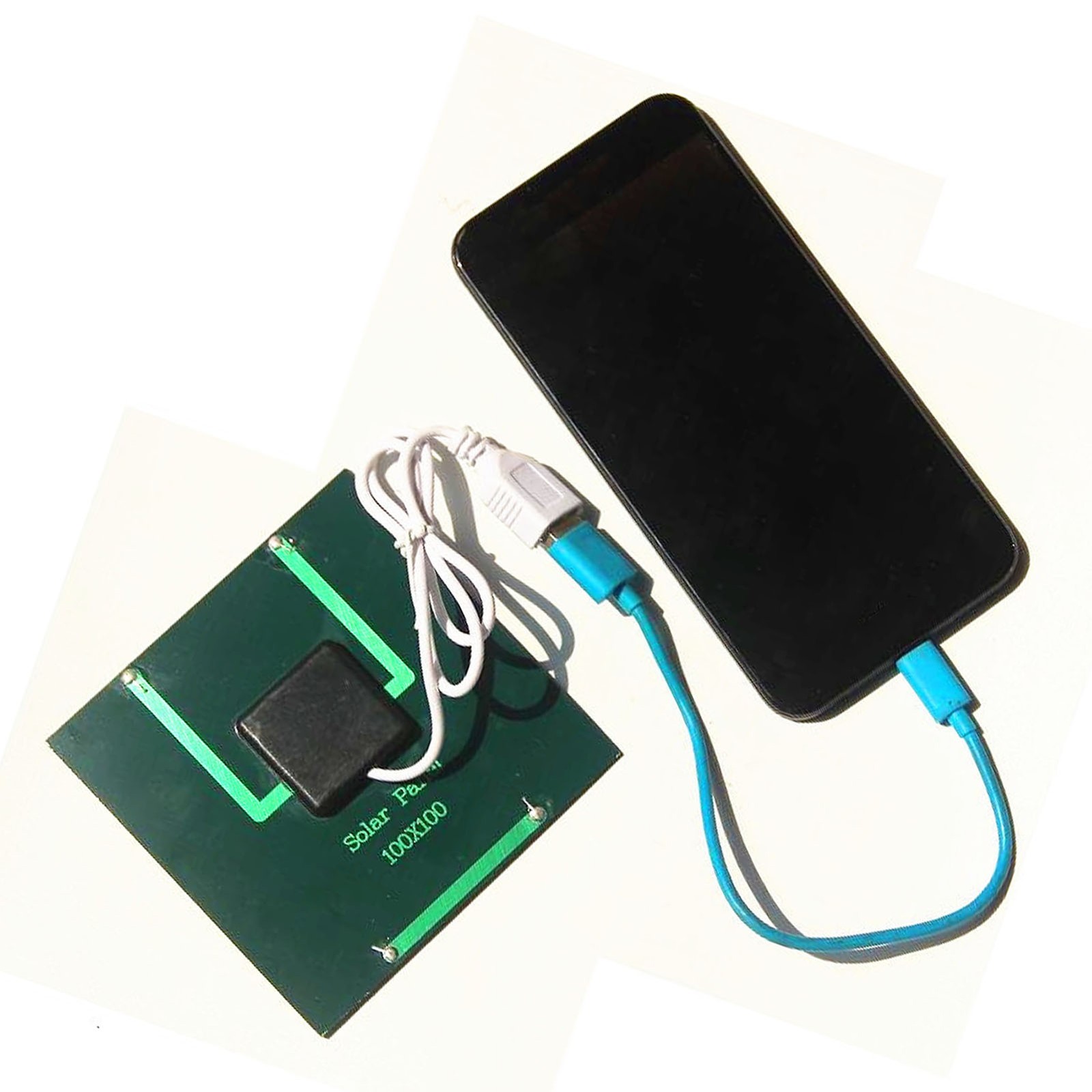 1.2W 5V Solar Panel Charger Phone Power Bank 3.7V Battery Polycrystalline