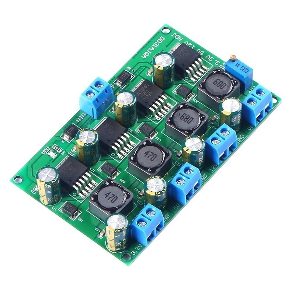 3A 50W Adjustable Range DC DC Step Down Converter 2V-28V with 3.3V 5V 12V Fixed