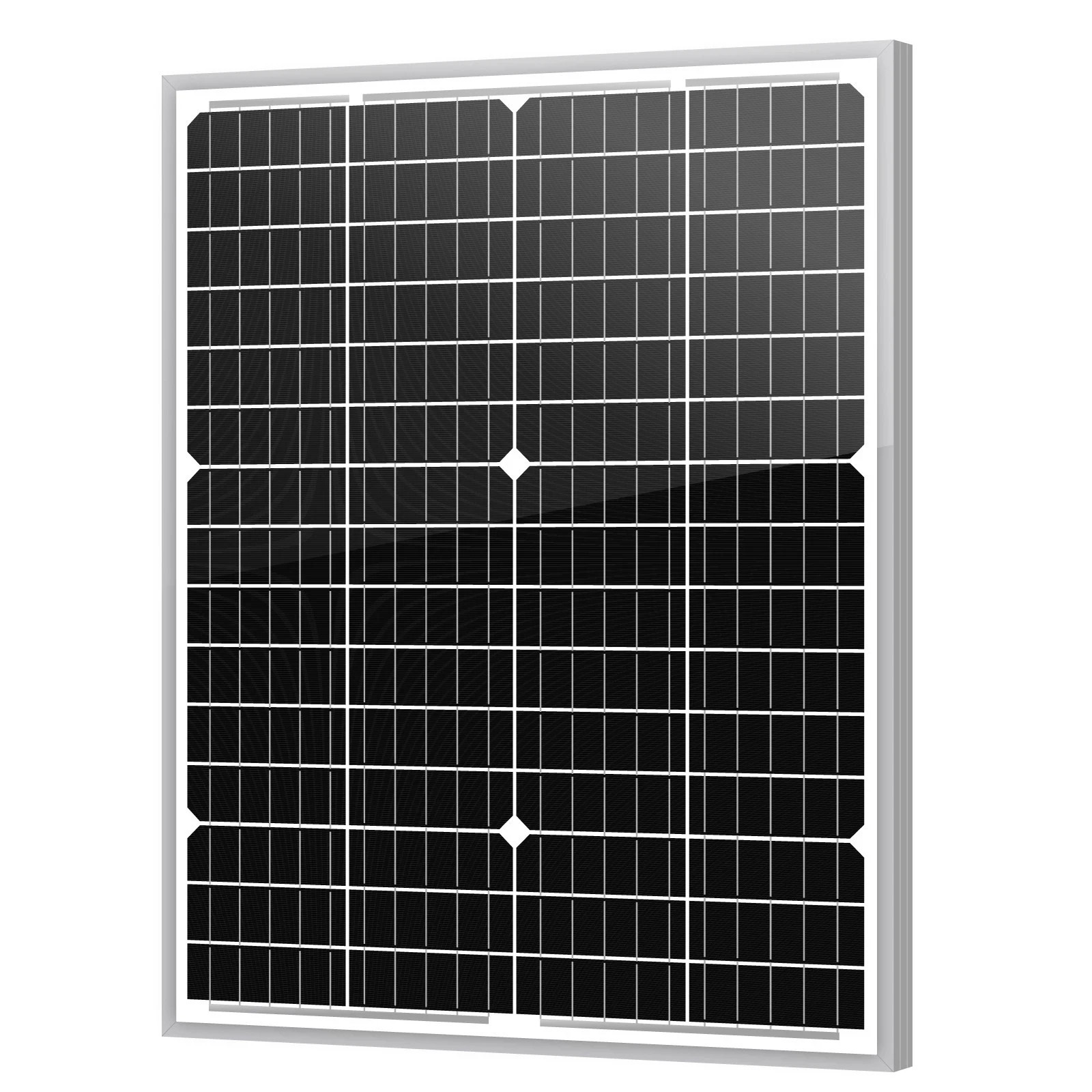 12v, 20 watt, 1.05 amp solar panel, 12.01″L x 15.55″W x .91″H