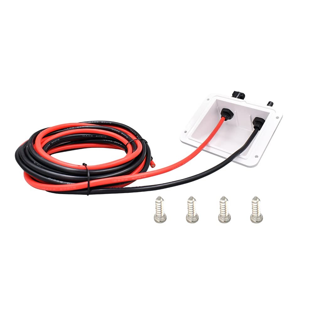 Trisinger Solar Cable Entry Gland,10ft 10AWG Soft Solar Extension Cable and C…
