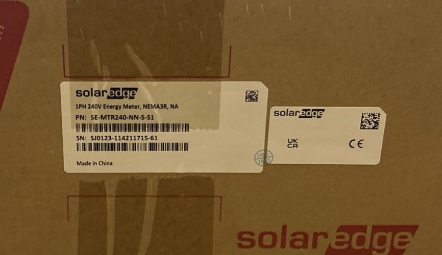 SolarEdge – 1Phase 240V Energy Meter W/ Modbus Nema 3R (SE-MTR240-NN-S-S1) NEW